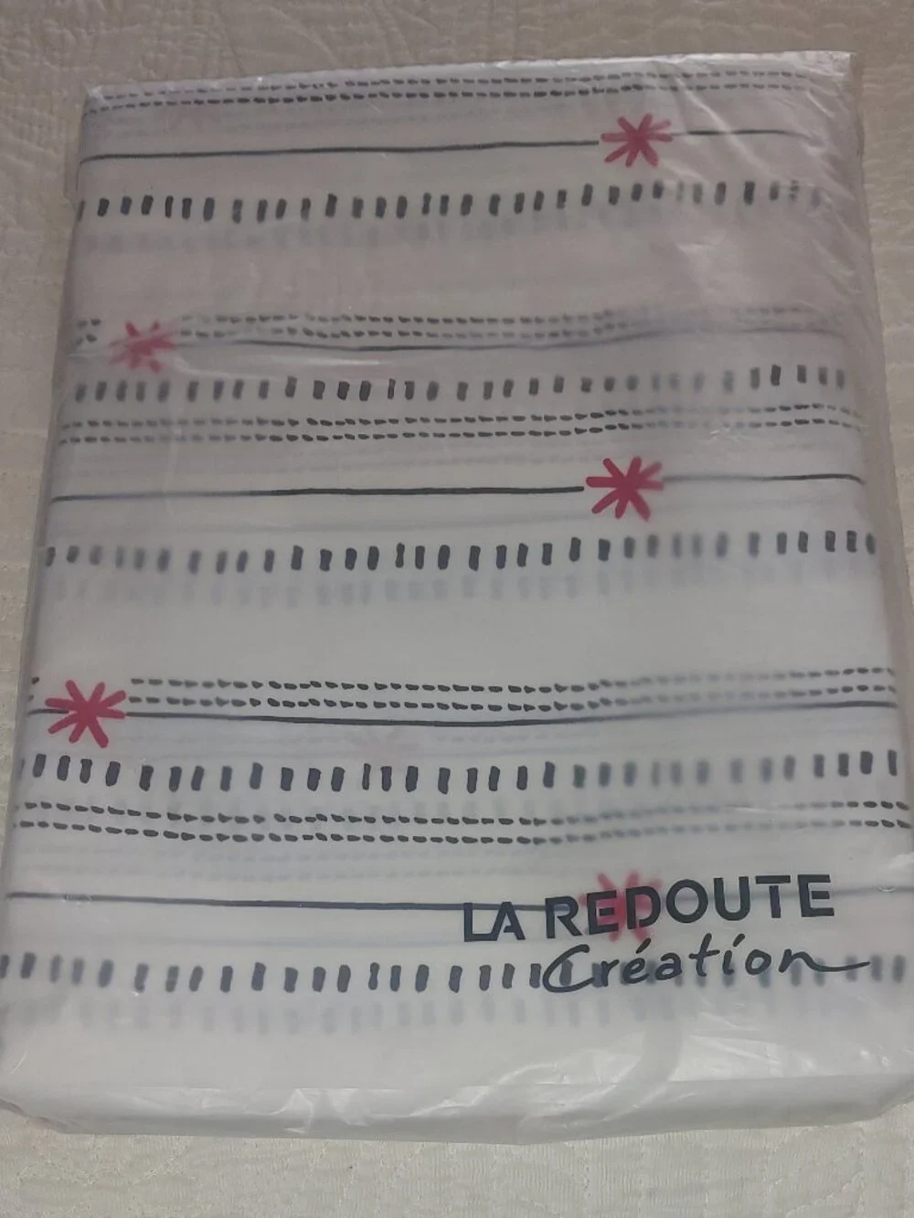 NWT - Flat Sheet for Twin - Cotton - from France